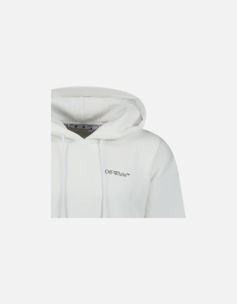 Caravaggio Logo Hooded Sweatshirt White