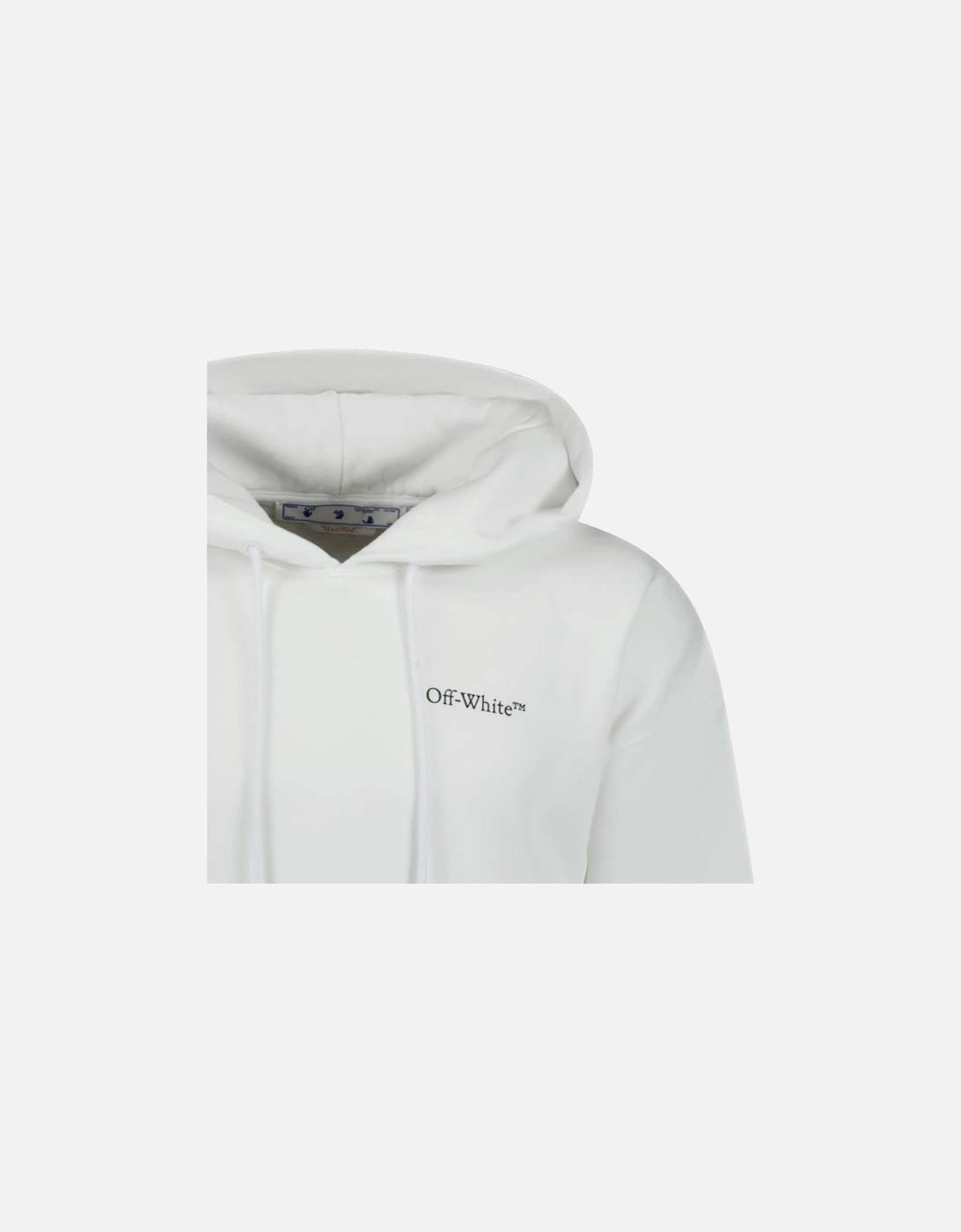 Caravaggio Logo Hooded Sweatshirt White