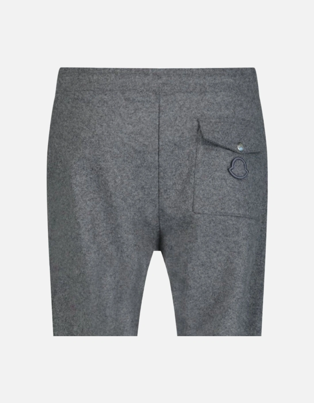 Wool Fleece Logo Sweatpants Grey