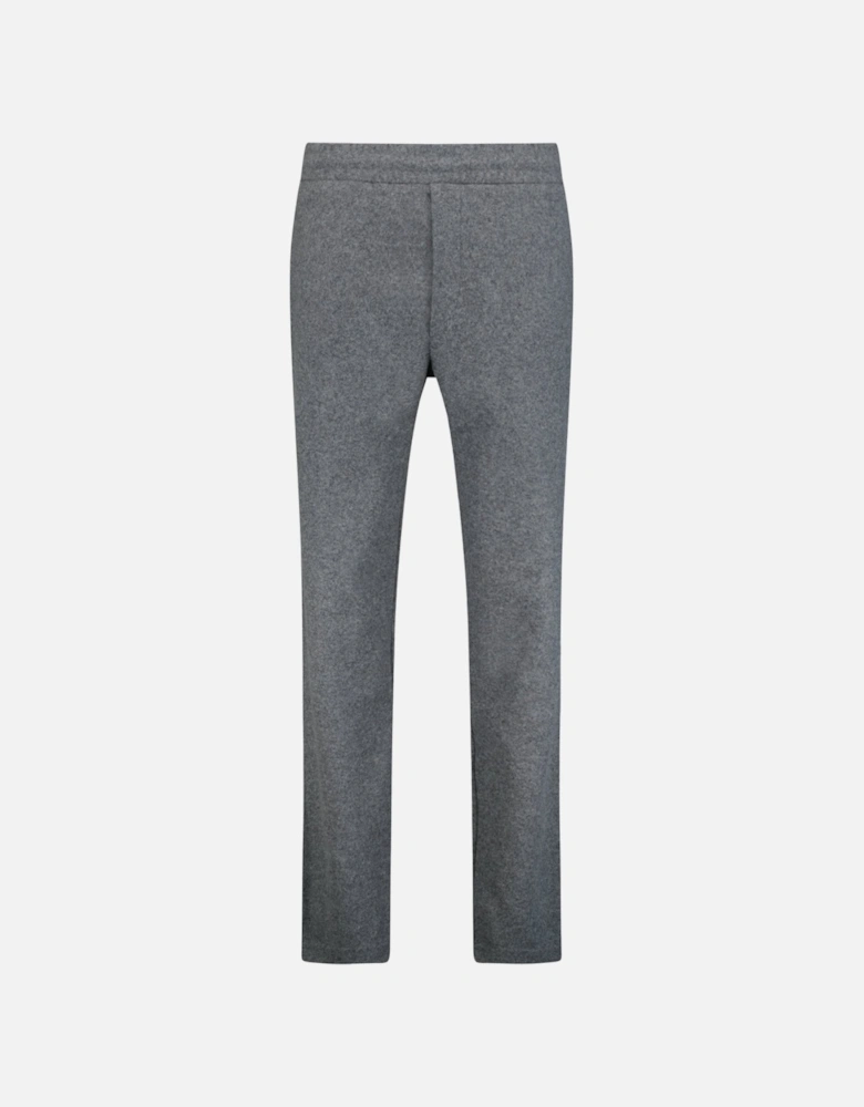 Wool Fleece Logo Sweatpants Grey