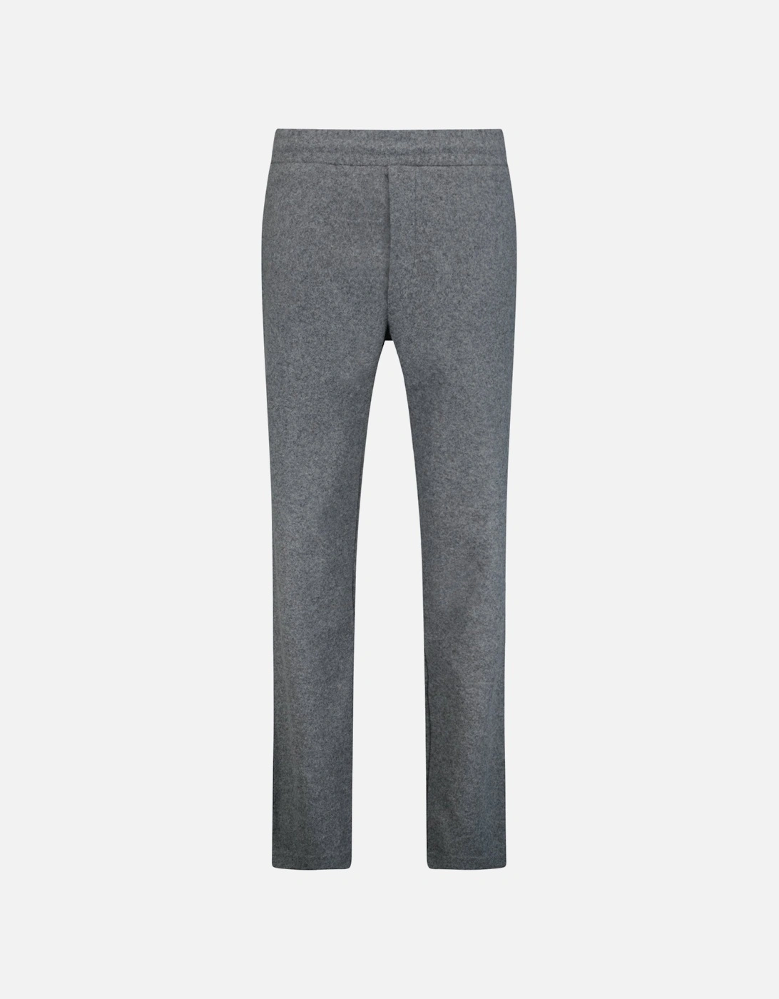 Wool Fleece Logo Sweatpants Grey