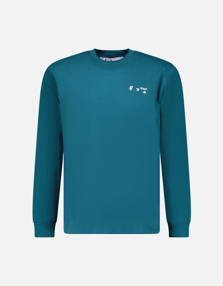 Logo Long Sleeve T-Shirt Ocean Blue