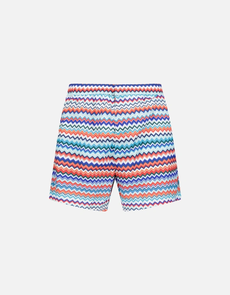 Zig Zag Swim Shorts Multi Colour