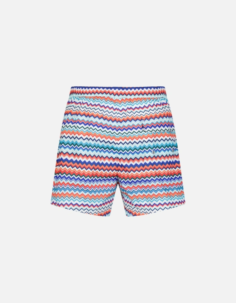 Zig Zag Swim Shorts Multi Colour