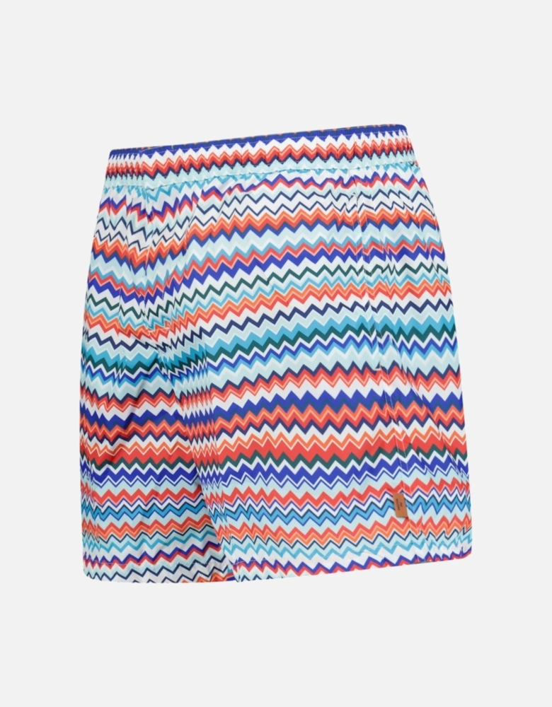 Zig Zag Swim Shorts Multi Colour