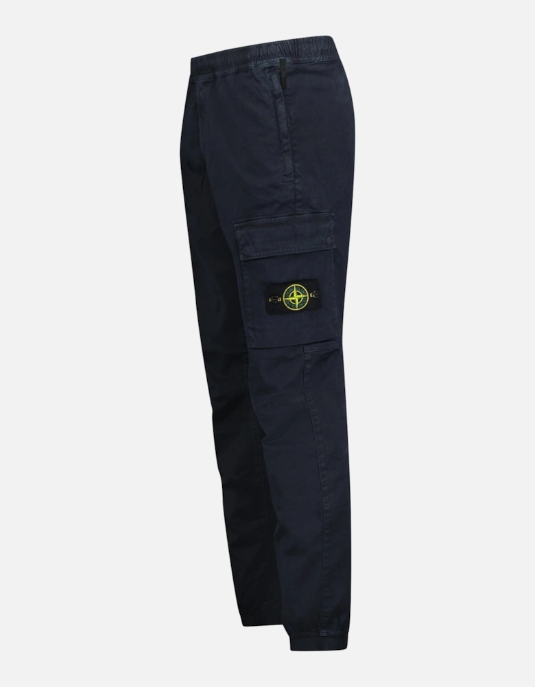 Cuffed Cargo Trousers Navy