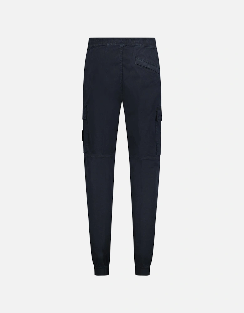 Cuffed Cargo Trousers Navy