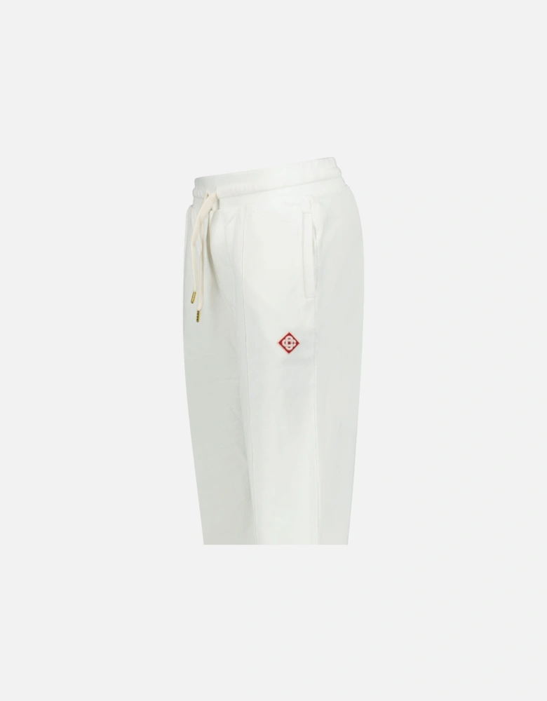 Loopback Diamond Logo Sweatpants White