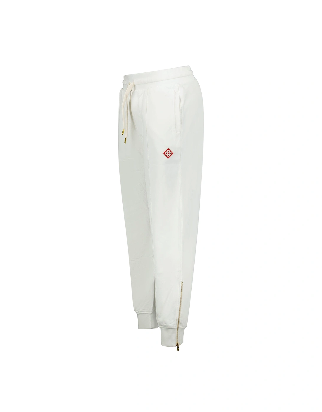 Loopback Diamond Logo Sweatpants White