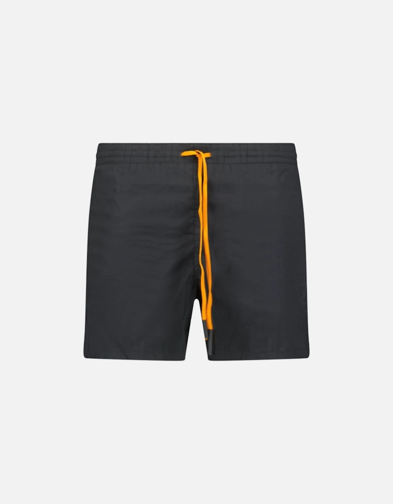 FF Print Nylon Swim Shorts Black