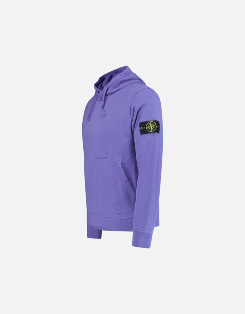 Cotton Hooded Sweatshirt Purple