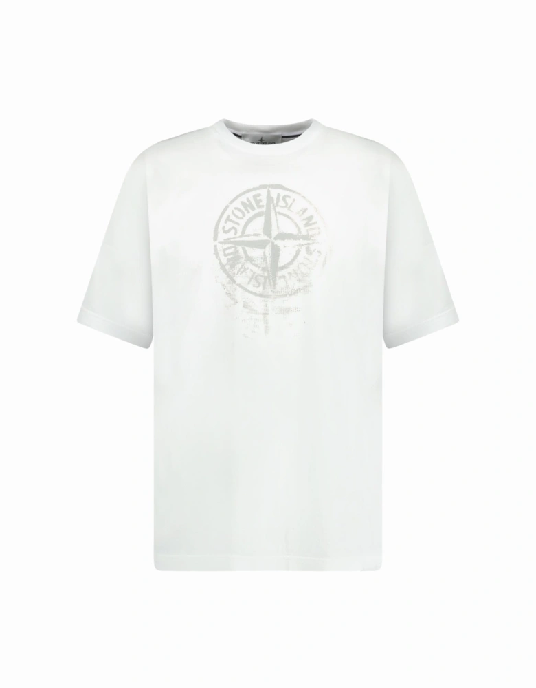Compass Print Logo T-Shirt White