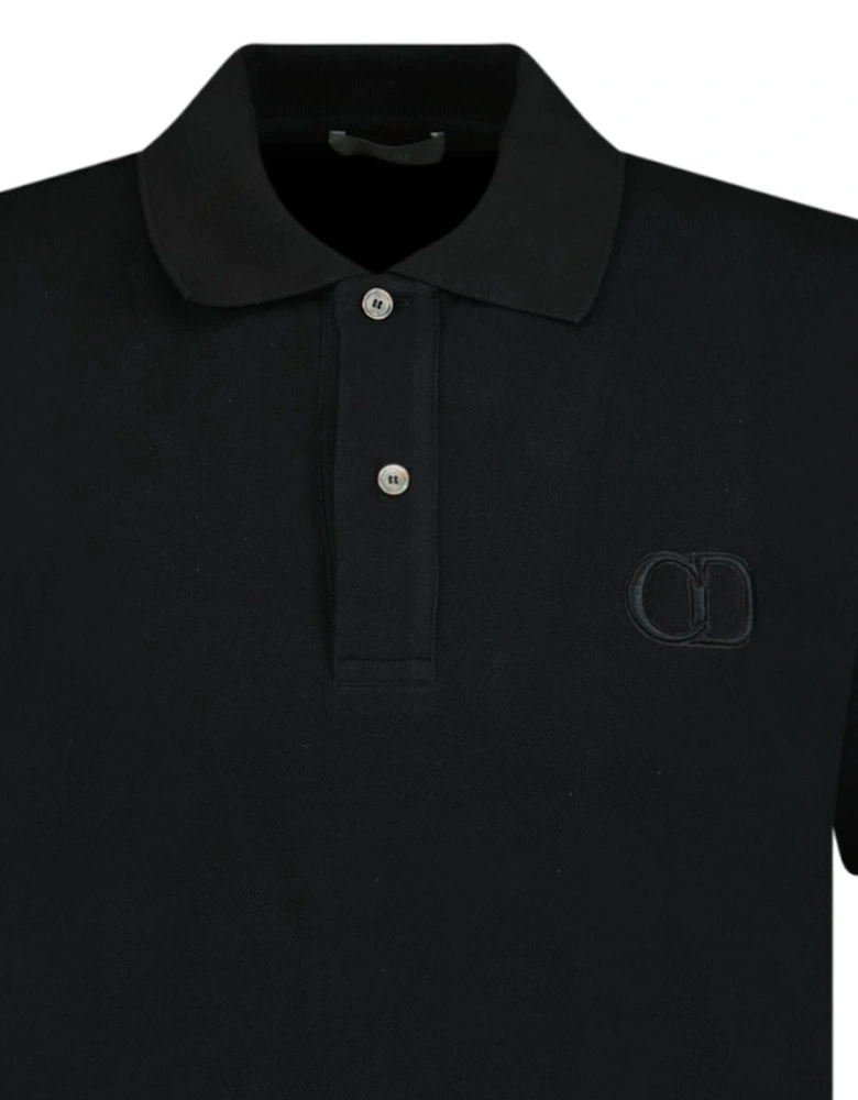 'Cd Icon' Polo T Shirt Black