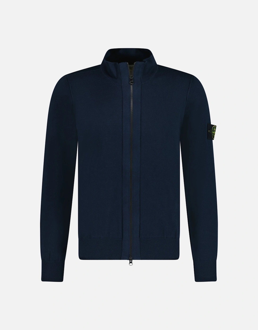 Zip-Up Knit Cardigan Navy, 4 of 3