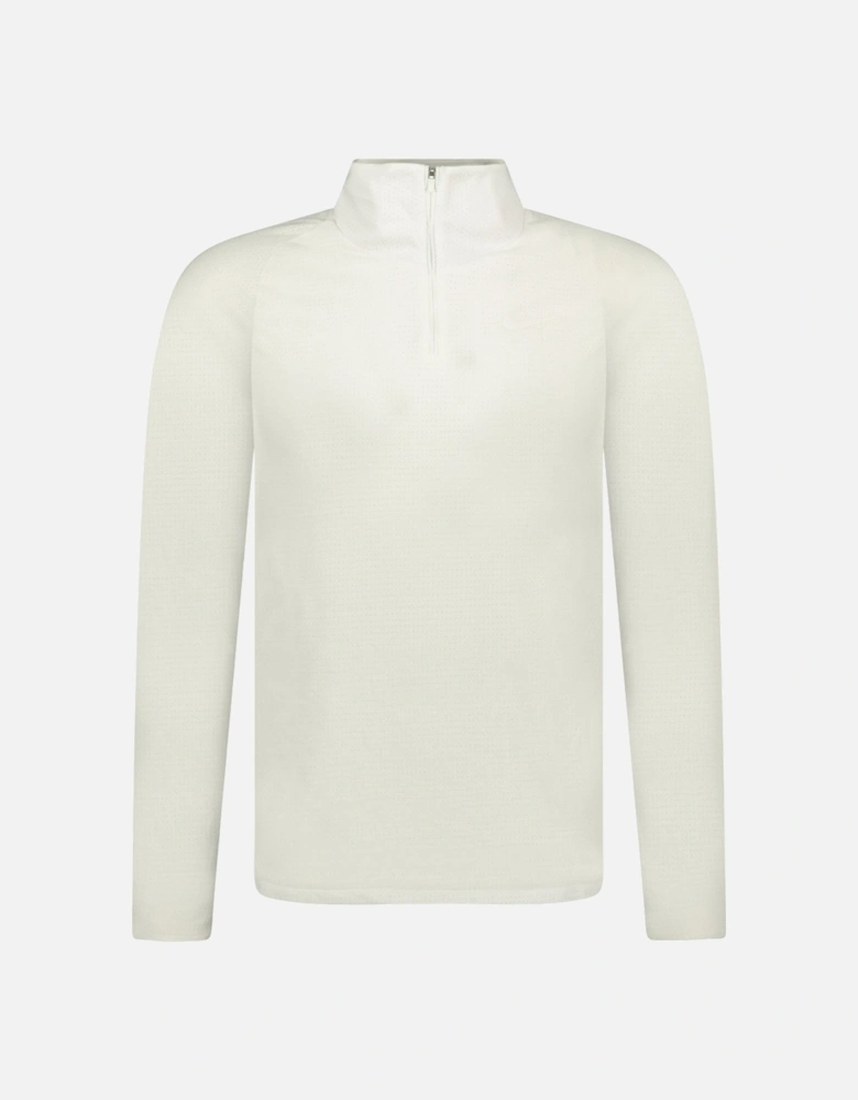 Dri Fit White 1/2 Zip Jumper