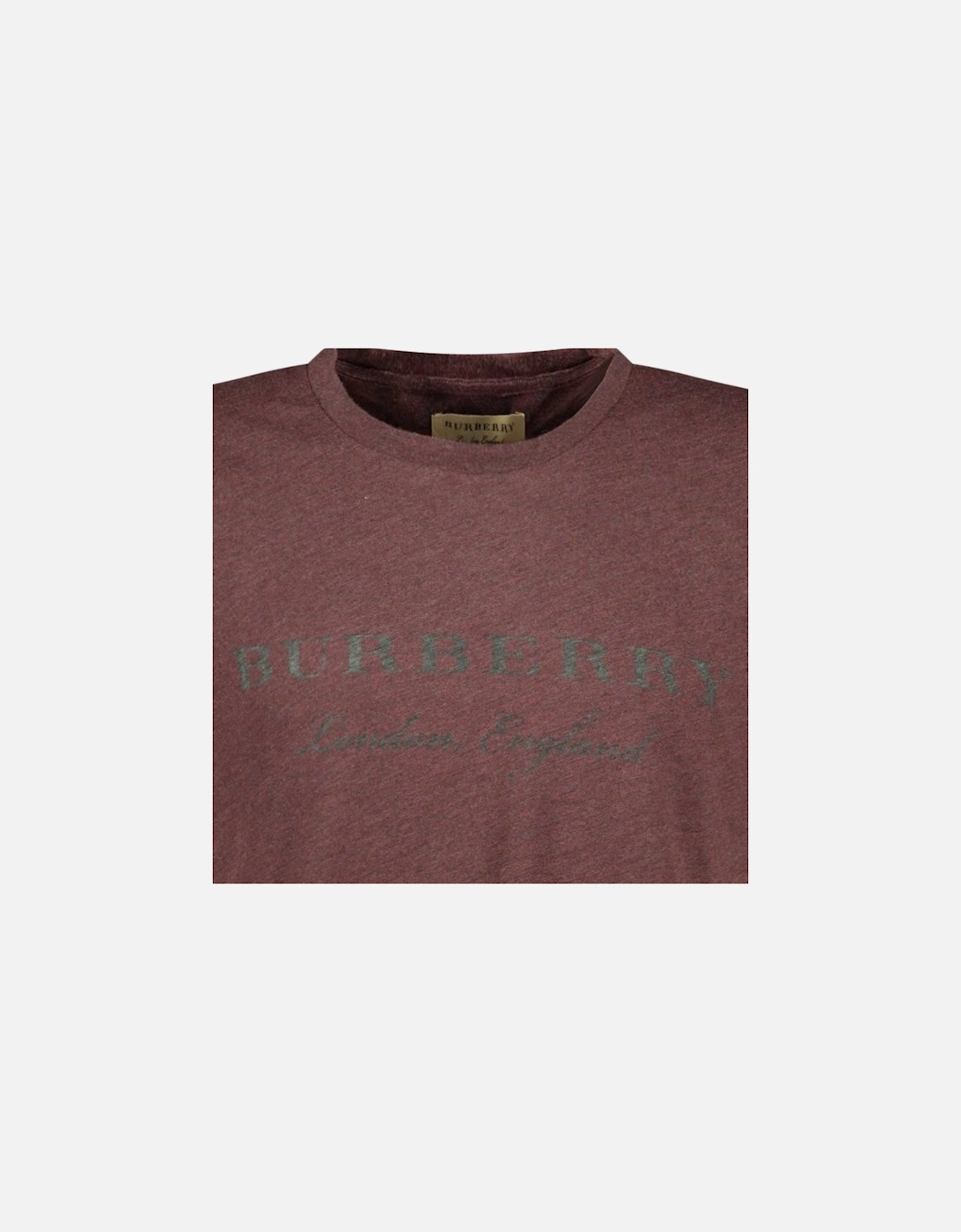 London England T-Shirt Burgundy