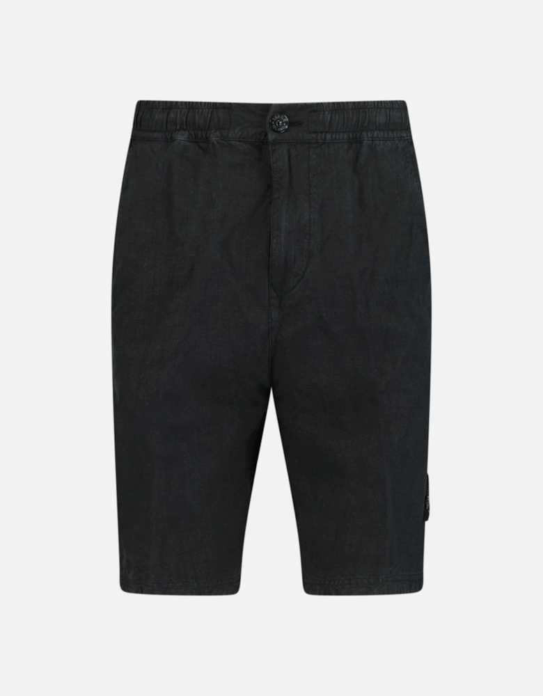 Lino Nylon Tela-Tc Bermuda Comfort Shorts Charcoal Black