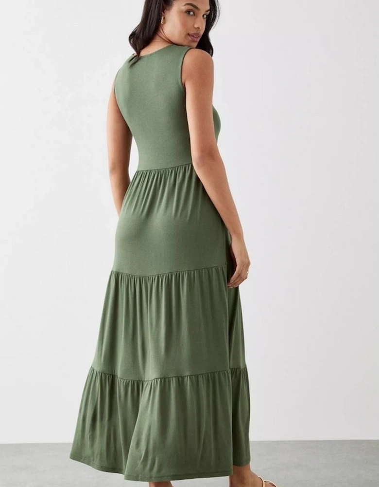 Womens/Ladies Tiered Maxi Dress