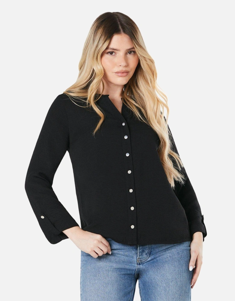 Womens/Ladies Roll Sleeve Shirt