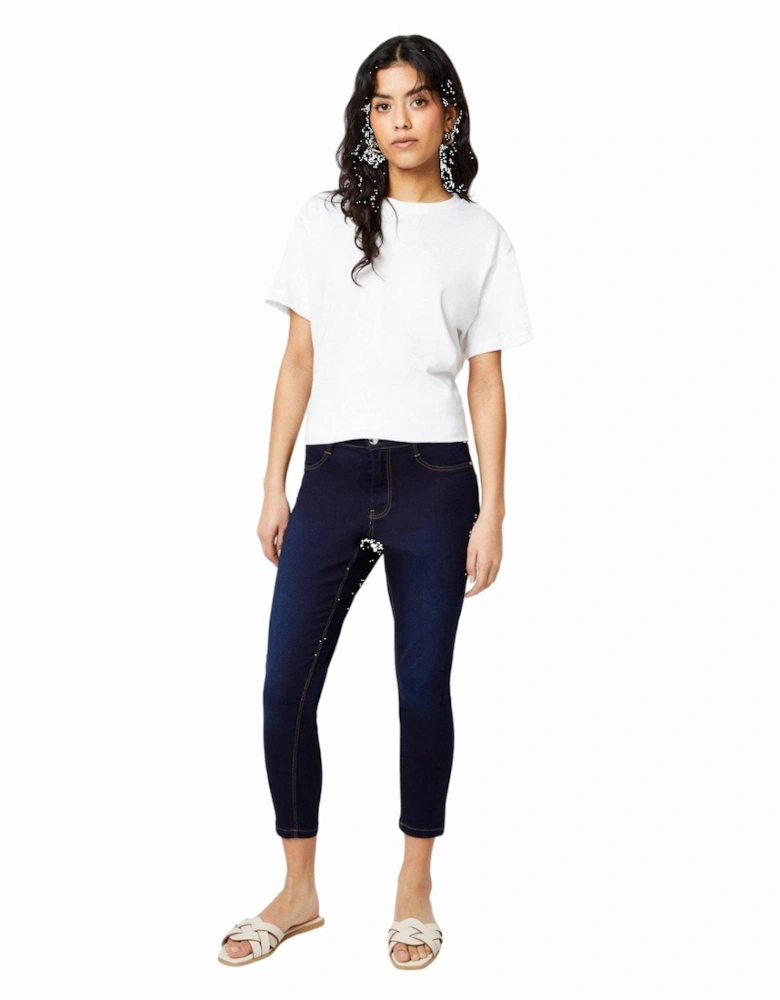 Womens/Ladies Frankie Petite Skinny Ankle Grazer Jeans