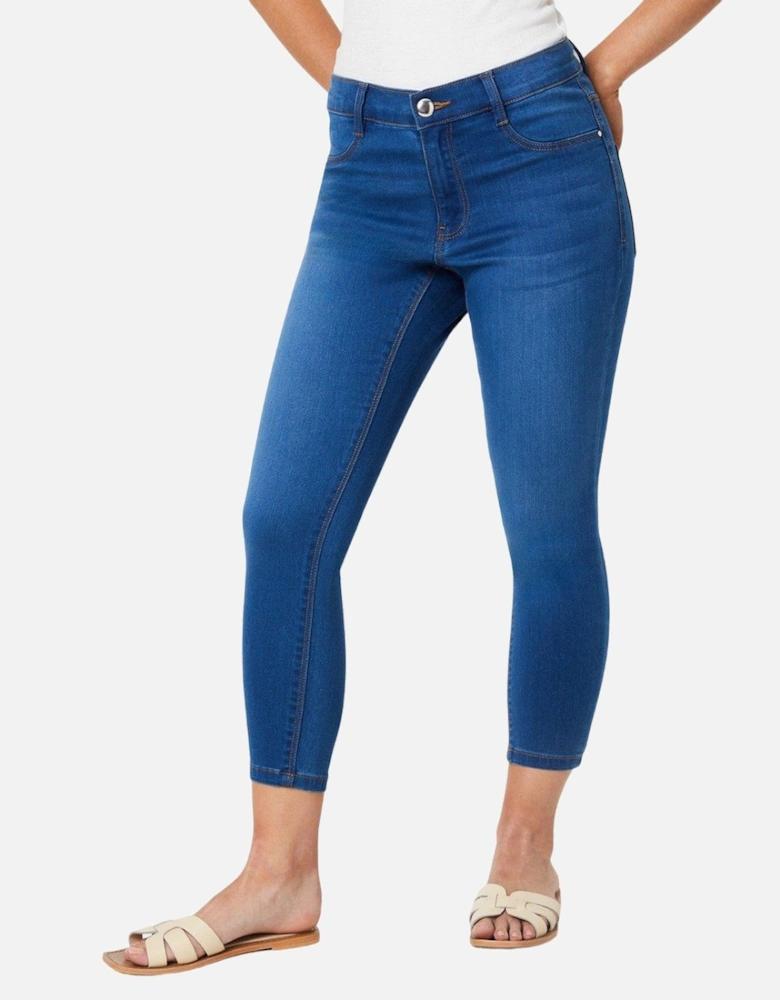 Womens/Ladies Frankie Petite Skinny Ankle Grazer Jeans