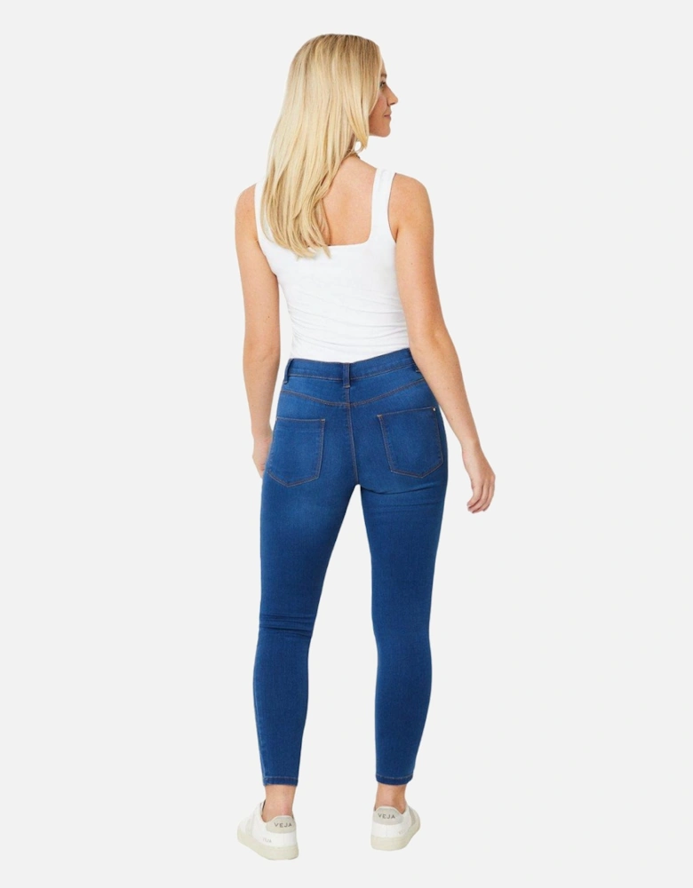 Womens/Ladies Skinny Ankle Grazer Jeans