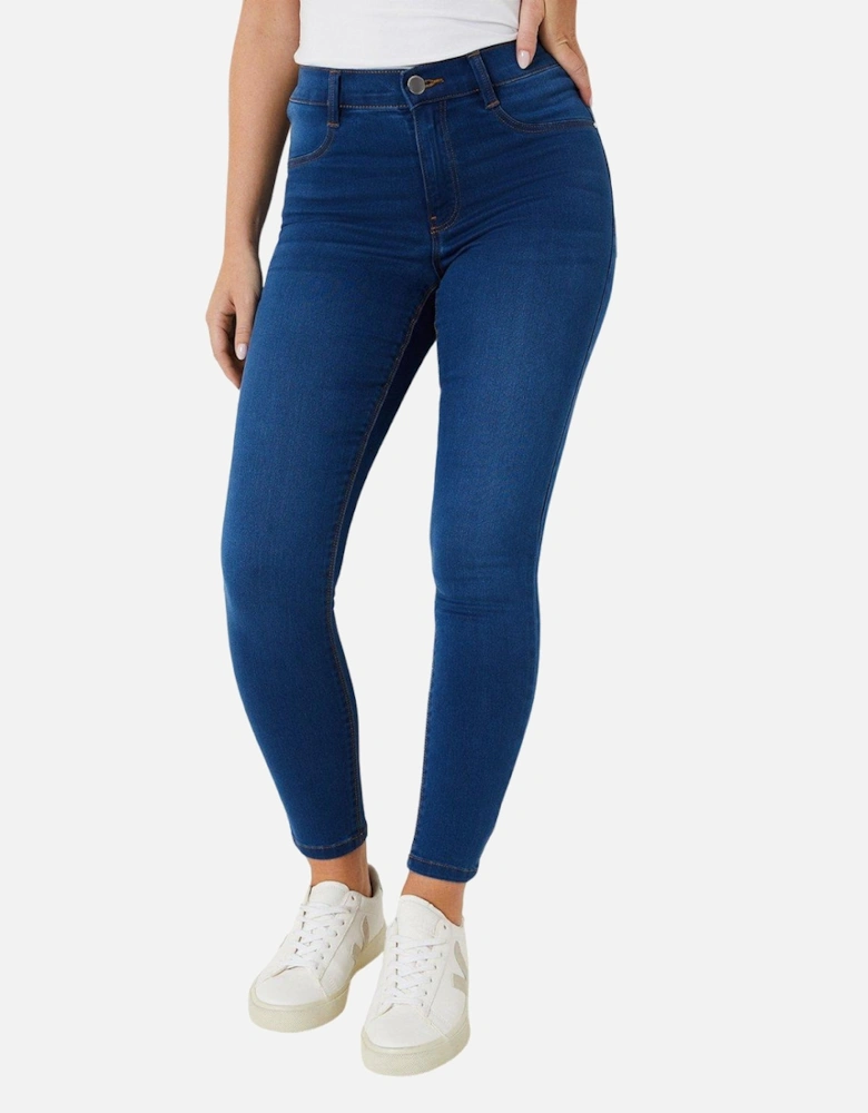 Womens/Ladies Skinny Ankle Grazer Jeans