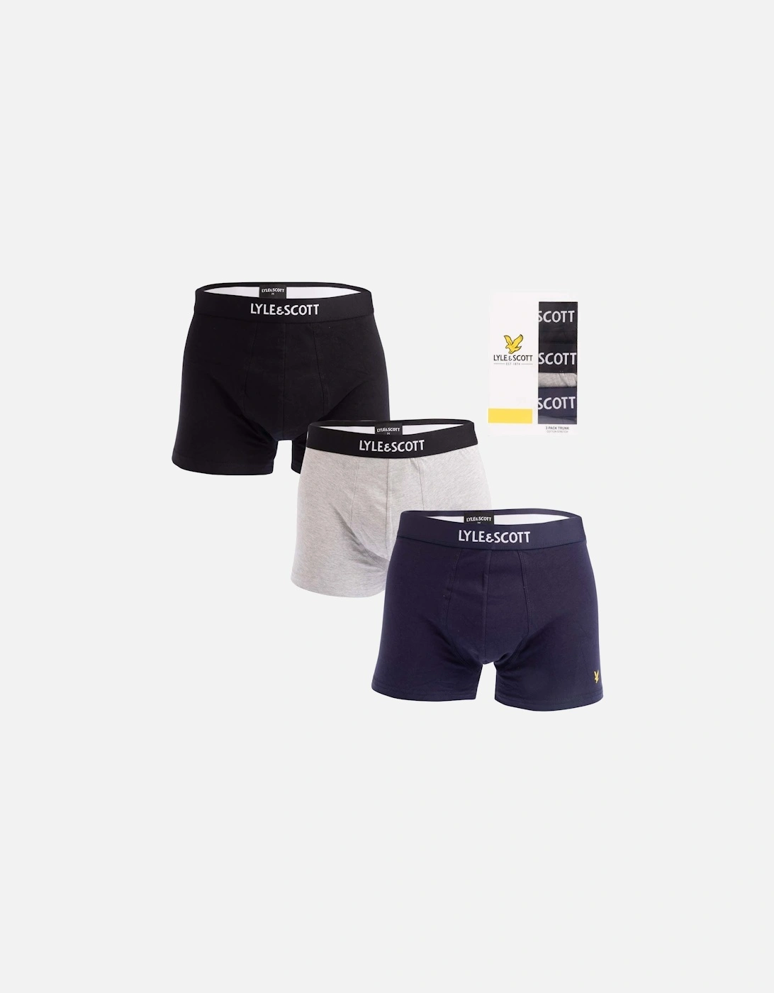 Mens Devon 3 Pack Boxer Shorts, 2 of 1