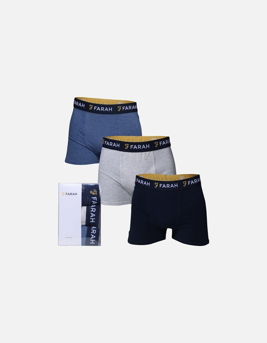 Mens Lomli 3 Pack Trunks, 2 of 1