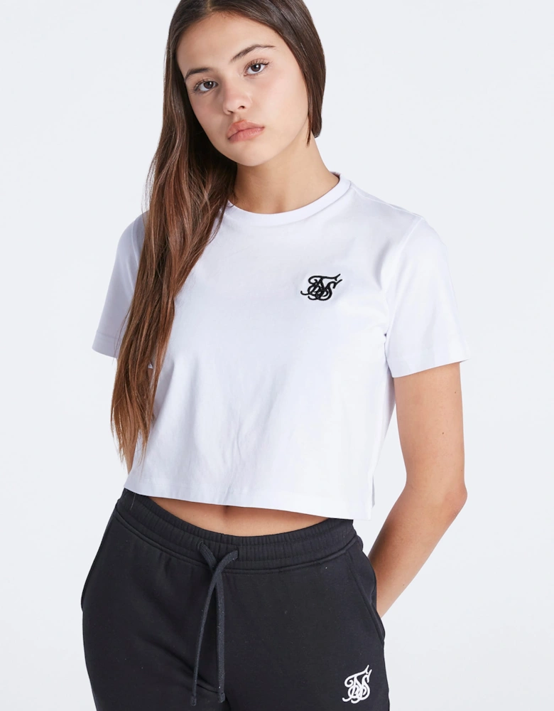 Juniors Essentials Cropped T-Shirt