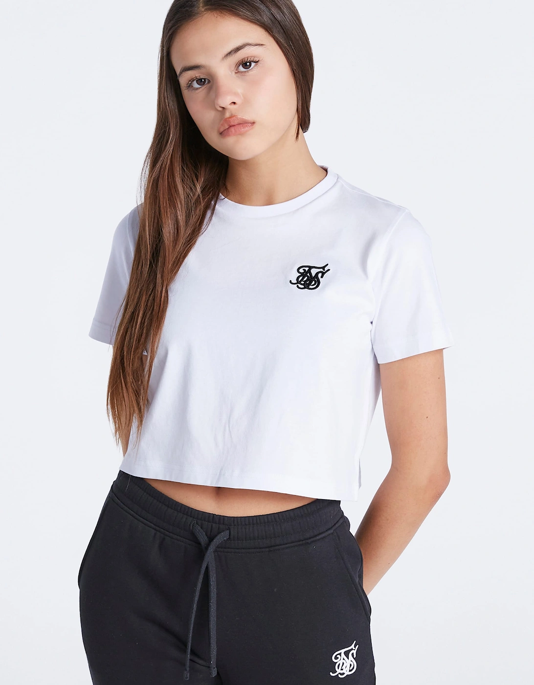 Juniors Essentials Cropped T-Shirt, 6 of 5