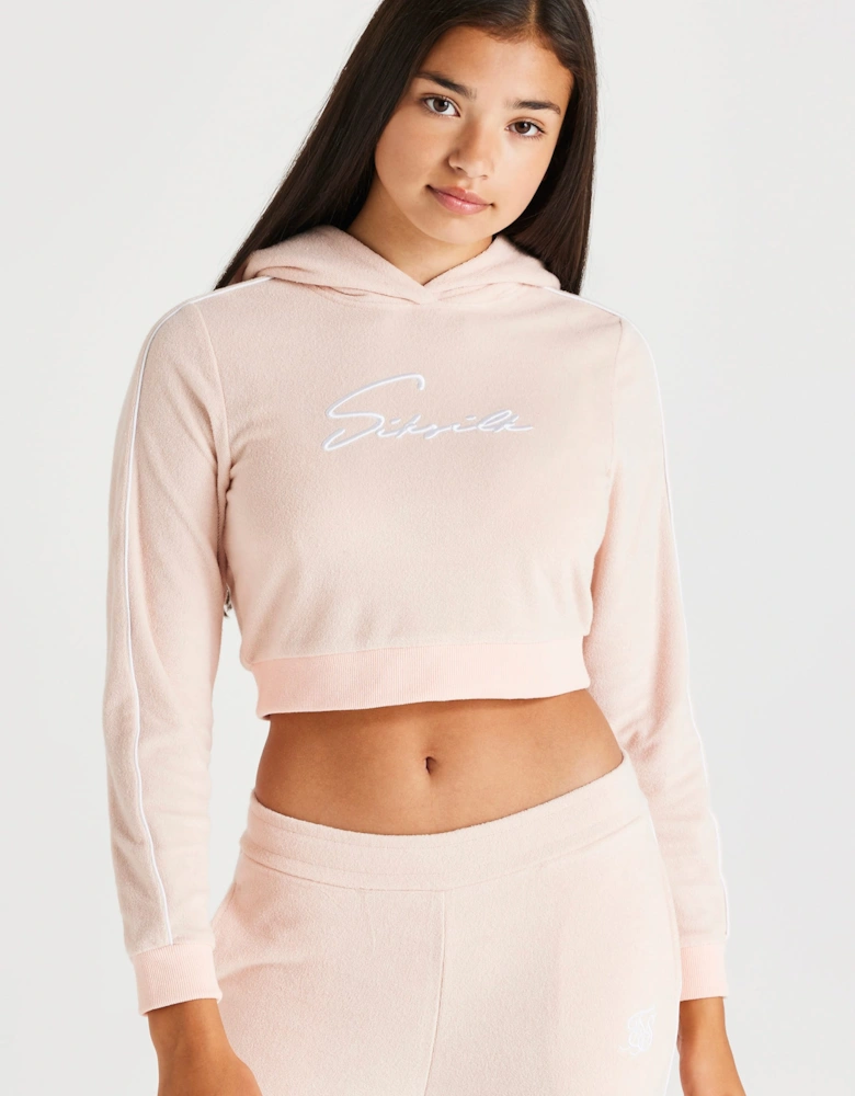 Juniors Signature Towelling Cropped Hoodie