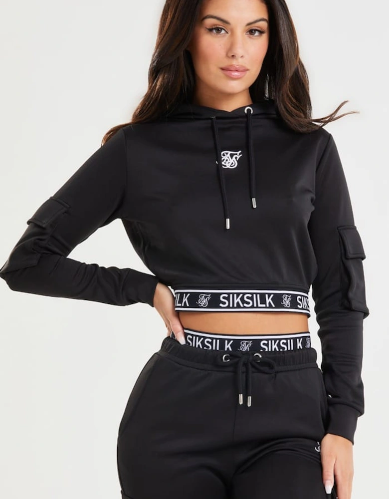 Cropped Cargo Hoodie