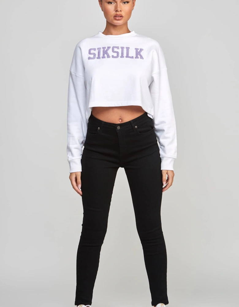 Cropped Varsity Sweatshirt