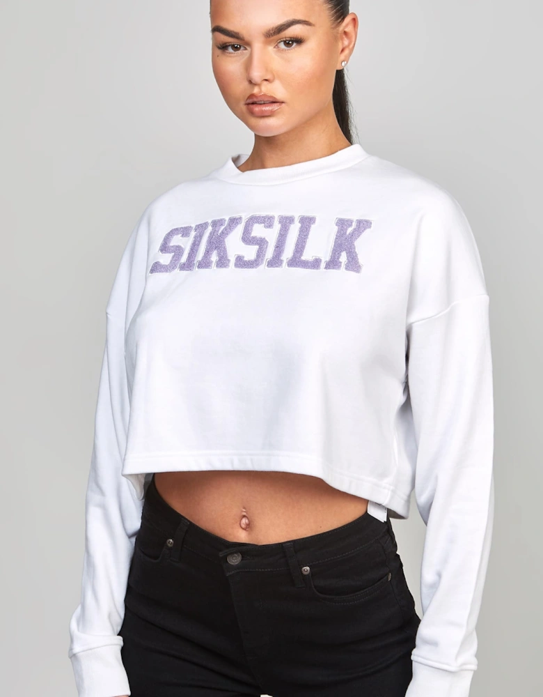 Cropped Varsity Sweatshirt