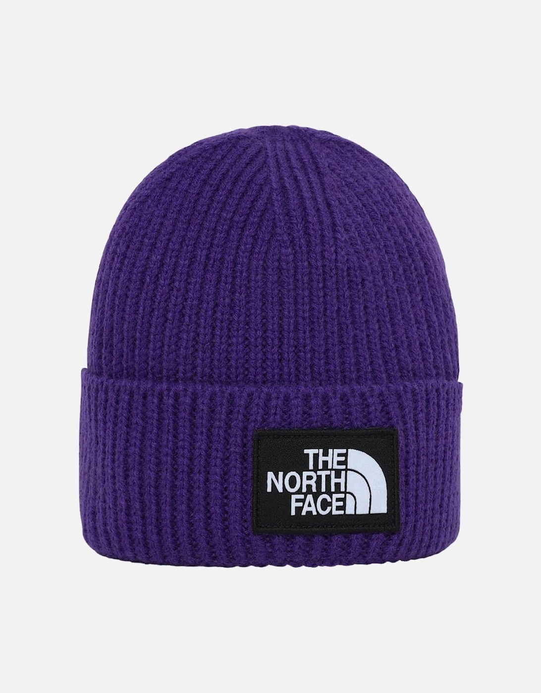 TNF Logo Box Cuffed Beanie - Peak Purple, 3 of 2
