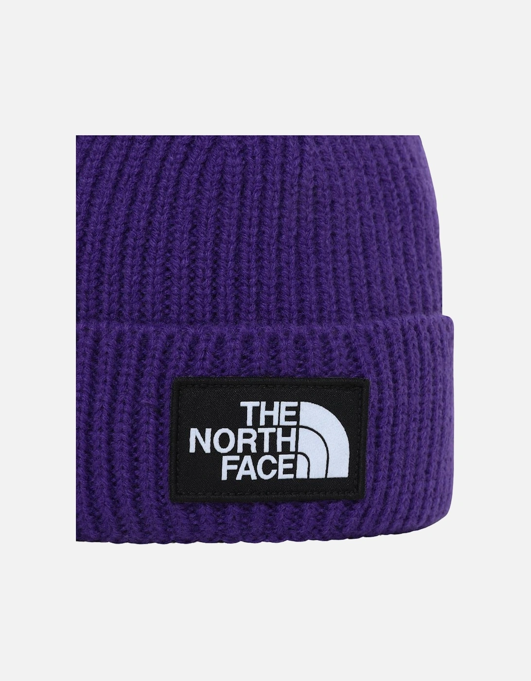 TNF Logo Box Cuffed Beanie - Peak Purple