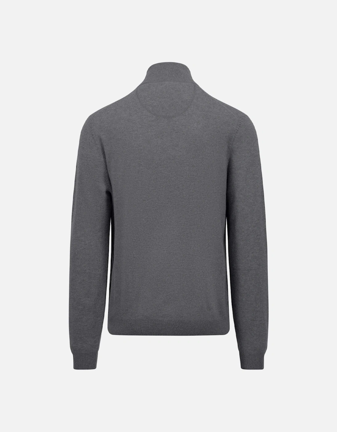 Fynch-Hatton Merino Cashmere Troyer-Zip Steel