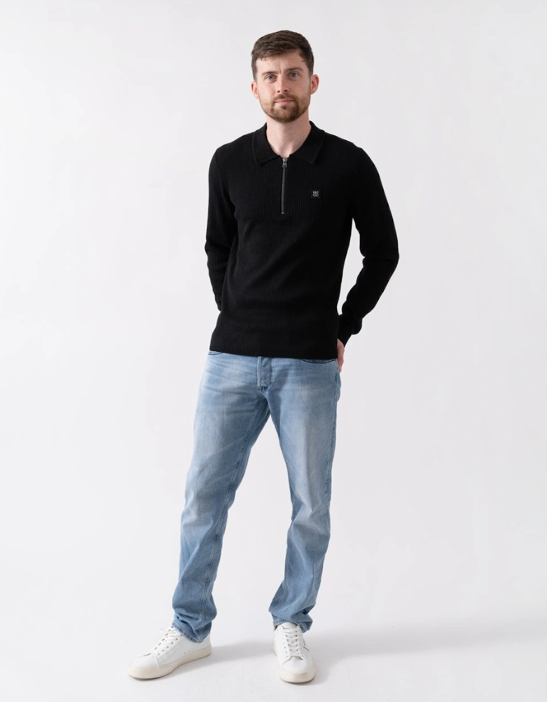 HUGO Sastoro Mens 1/4 Zip Jumper