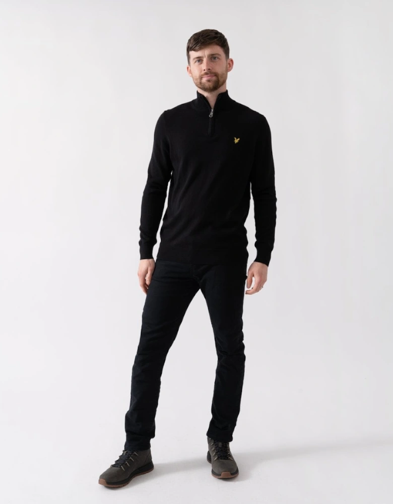 Lyle & Scott Cotton Merino Mens Quarter Zip Jumper