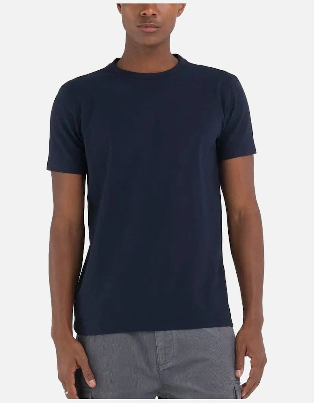 Superior Cotton Plain T Shirt Navy, 5 of 4