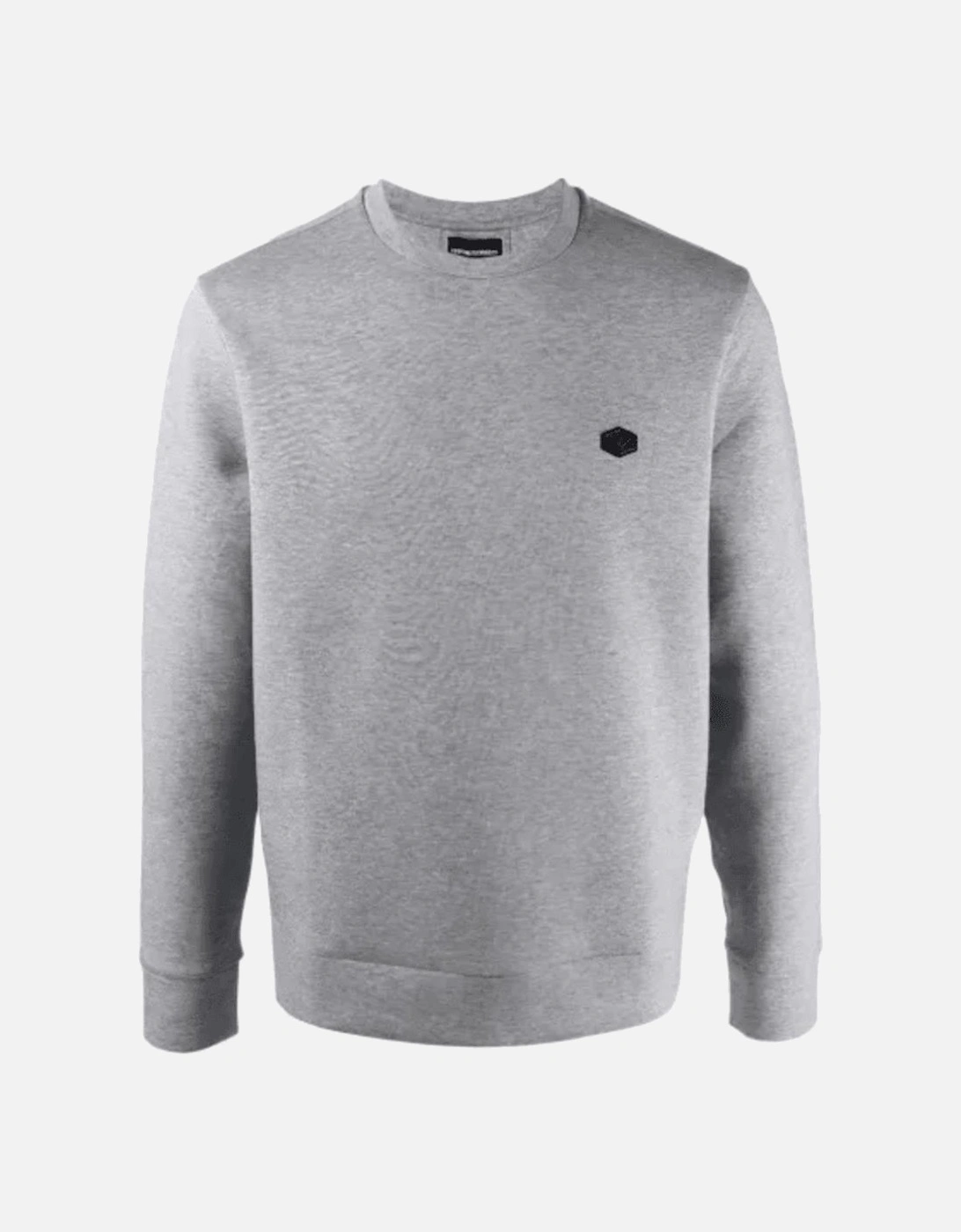 Cotton Chest Logo Regular Fit Grey Sweatshirt, 5 of 4