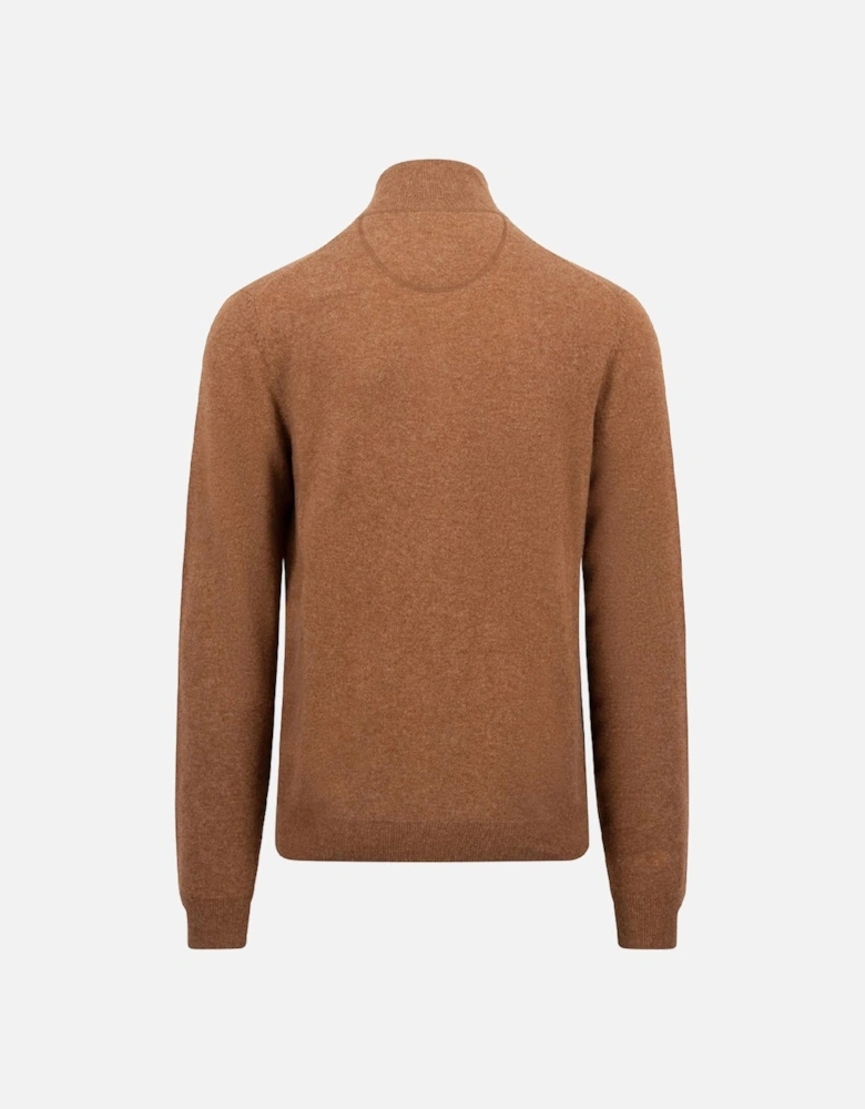 Fynch-Hatton Merino Cashmere Troyer-Zip Hazel