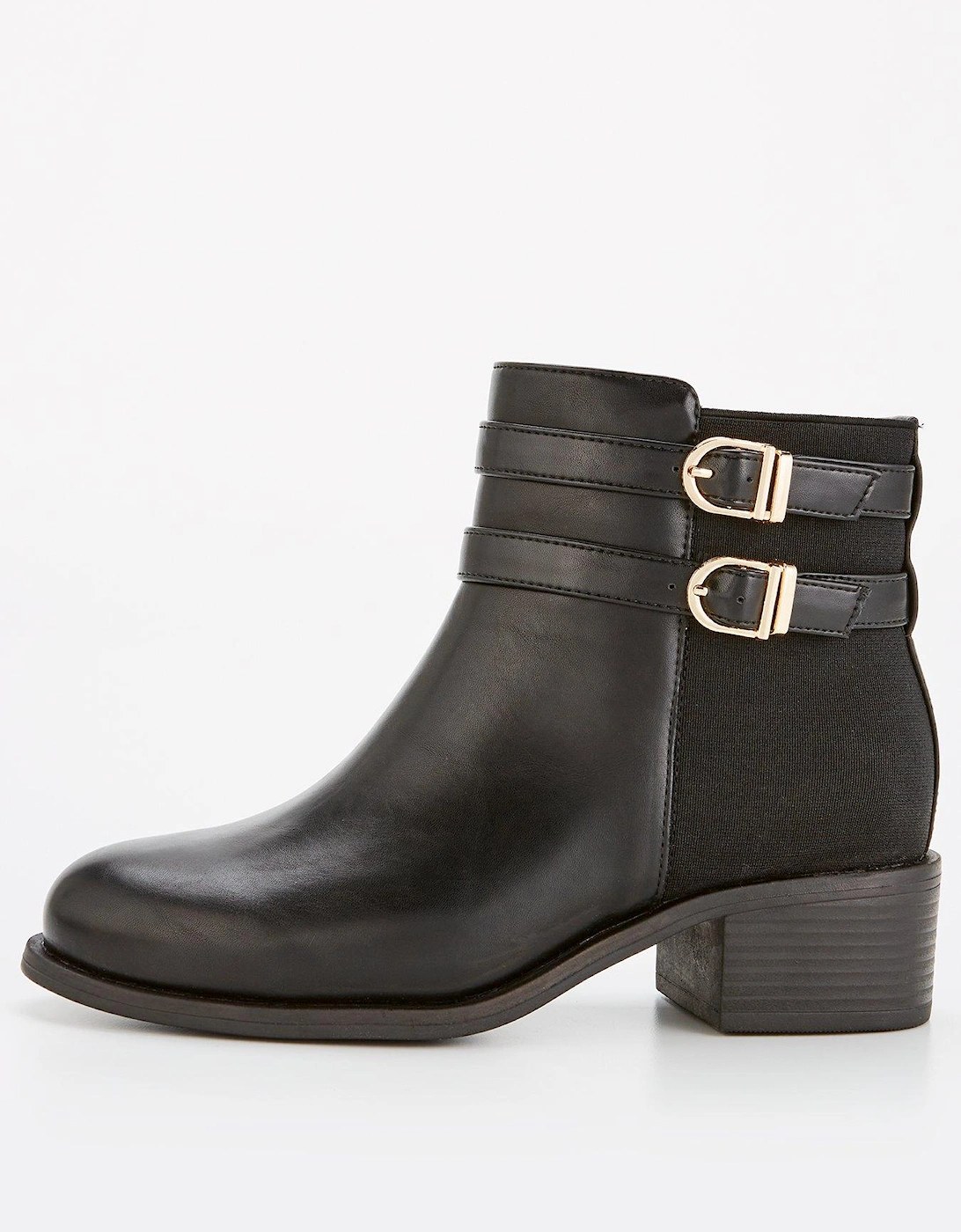 Extra Wide Fit Ankle Boot with Buckle - Black, 8 of 7