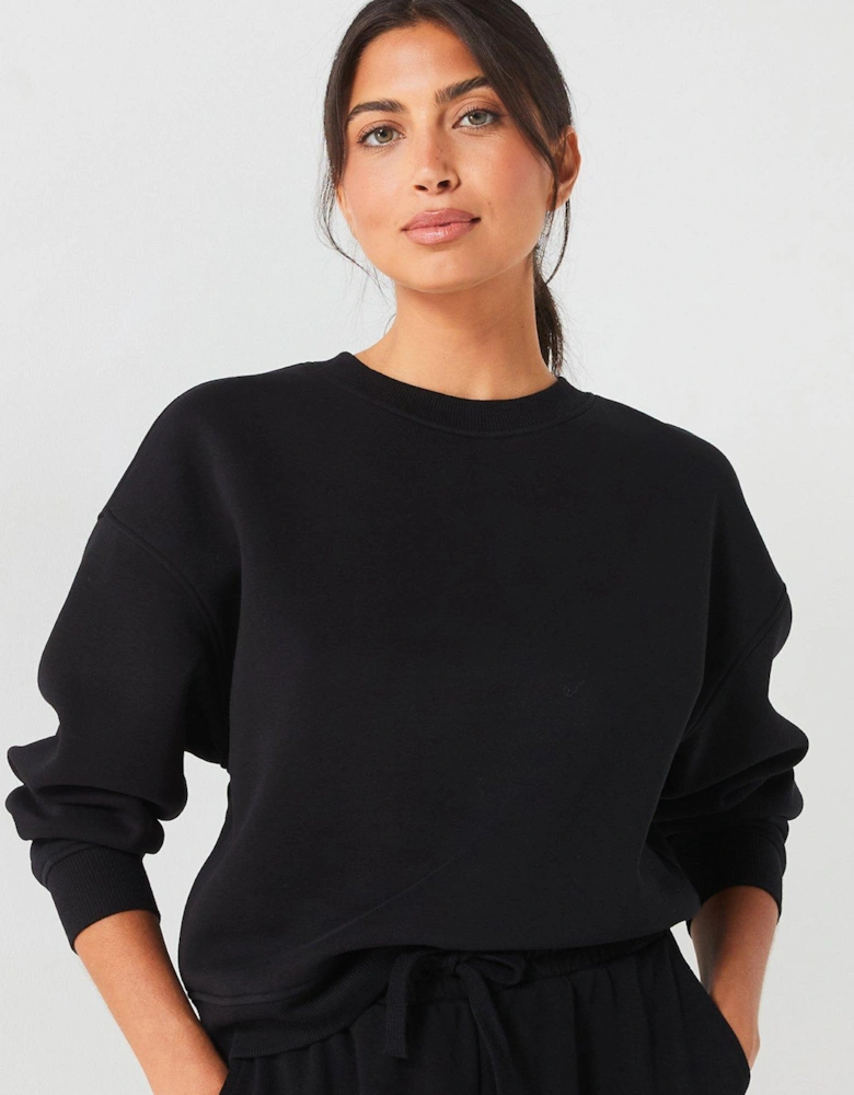 The Essential Crew Neck Sweat - Black