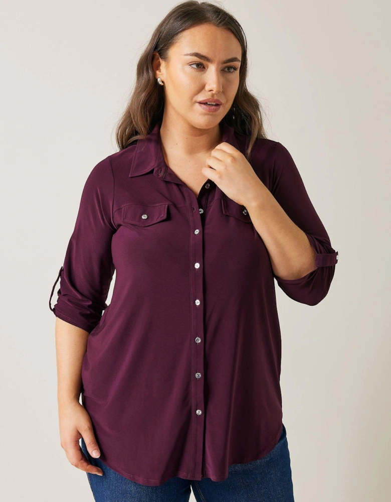 Utility Shirt - Purple