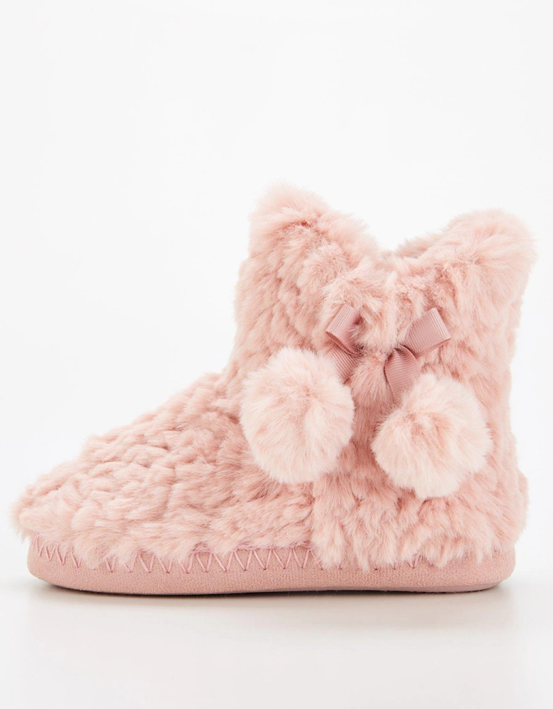 Girls Slipper Boot - Pink