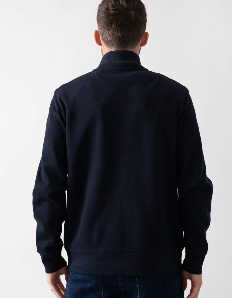 Mens Sacker Rib Full Zip Sweatshirt