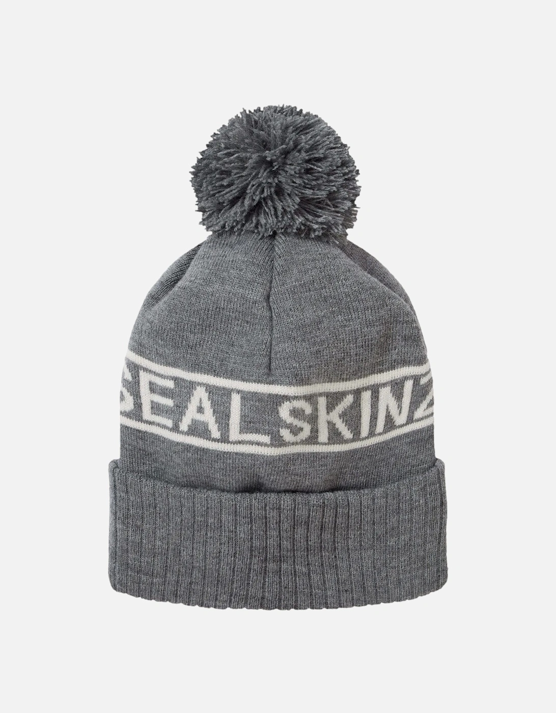 Heacham Bobble Hat Dark Grey/Cream