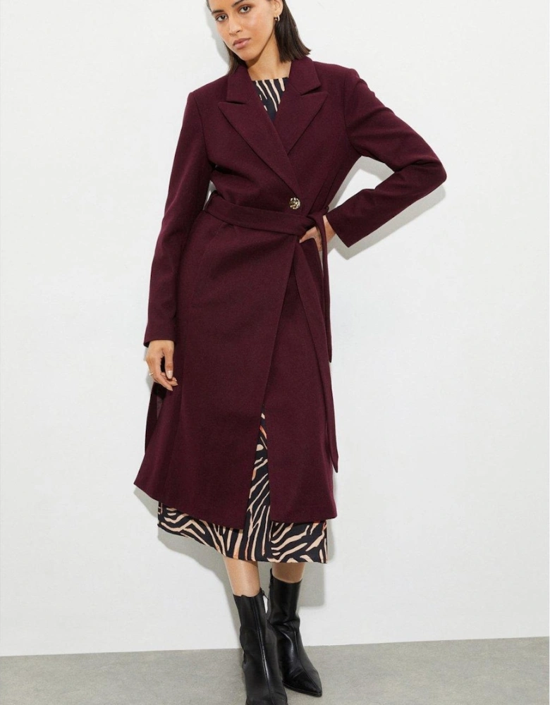 Womens/Ladies Longline Wrap Tall Coat